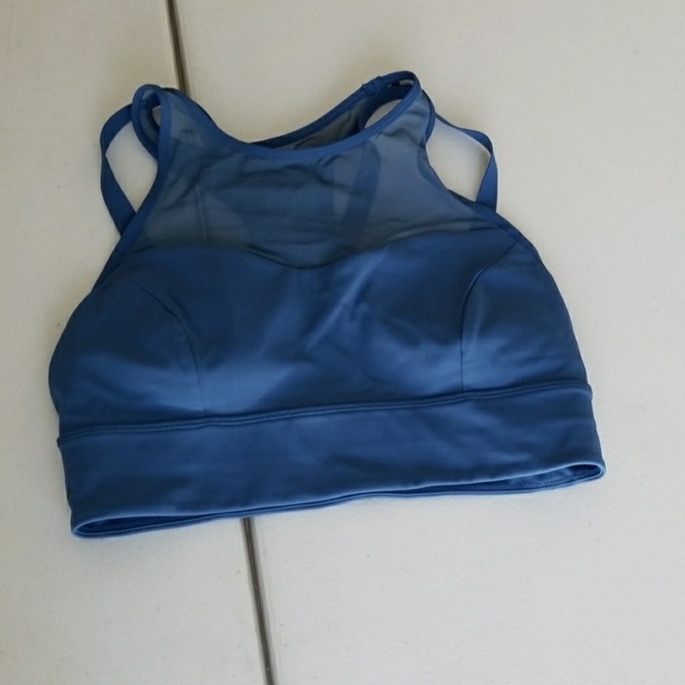 Blue lululemon bra/crop top size 8